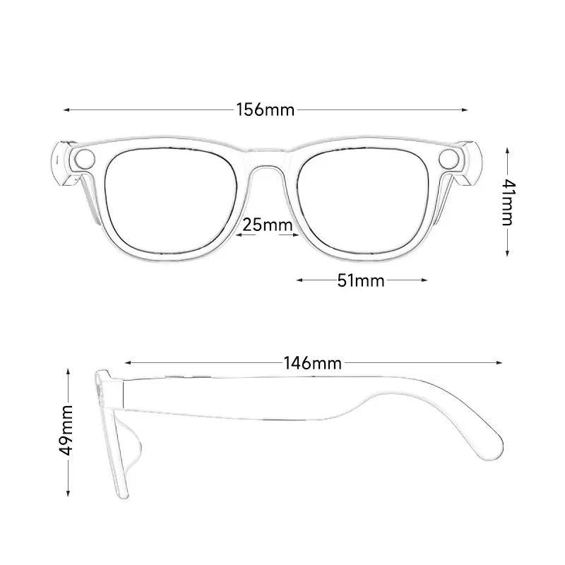 Smart AI Camera Glasses-Free with Advanced AI Features