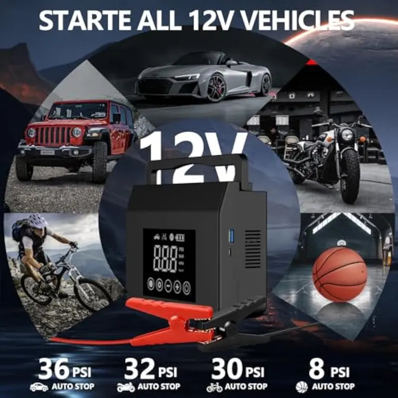 🚘Portable Car Jump Starter